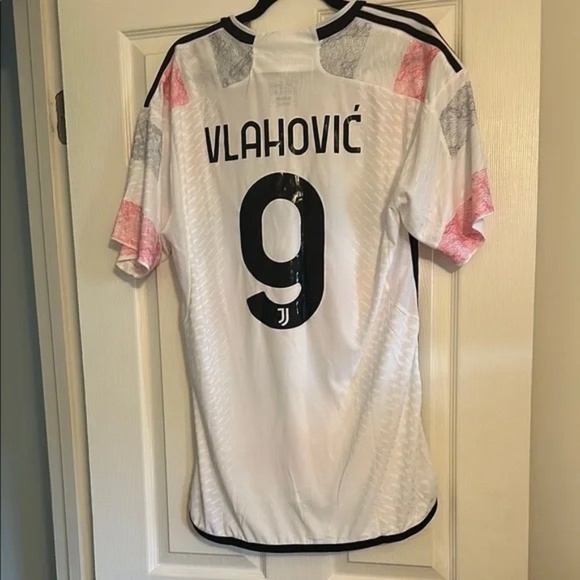 Adidas Black and White Soccer Jersey Vlahovic Edition - Picture 1 of 7